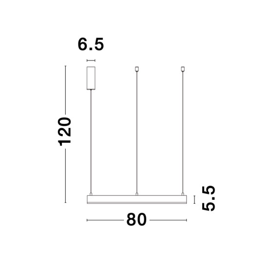 Nova Luce Motif fehér függesztett lámpa (NL-9190748) LED 1 izzós IP20