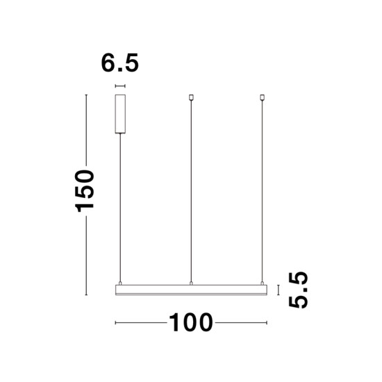 Nova Luce Motif fehér függesztett lámpa (NL-9190755) LED 1 izzós IP20