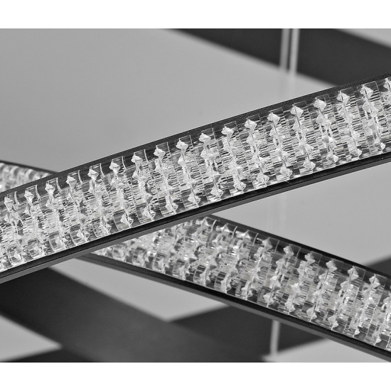 Nova Luce Nager fekete függesztett lámpa (NL-9481093) LED 1 izzós IP20