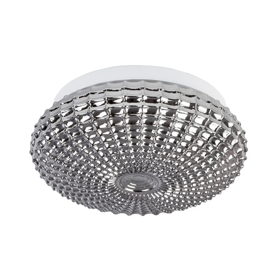 Nova Luce Clam ezüst mennyezeti lámpa (NL-9738254) E27 2 izzós IP20