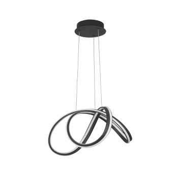 Nova Luce Truno fekete függesztett lámpa (NL-9104722) LED 1 izzós IP20