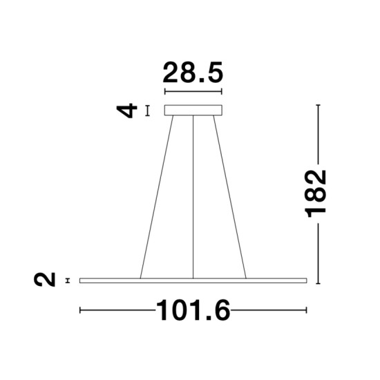 Nova Luce Oderick fekete függesztett lámpa (NL-9100145) LED 1 izzós IP20