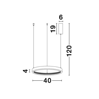 Nova Luce Preston sárgaréz függesztett lámpa (NL-9285401) LED 1 izzós IP20