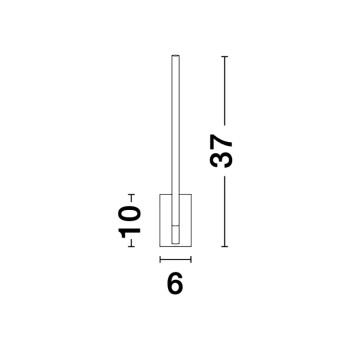 Nova Luce Raccio sárgaréz falikar (NL-9180711) LED 1 izzós IP20