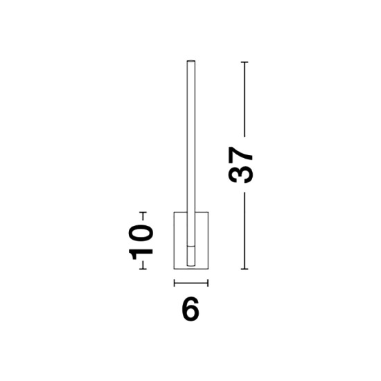 Nova Luce Raccio sárgaréz falikar (NL-9180711) LED 1 izzós IP20