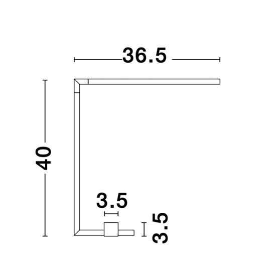 Nova Luce Raccio fekete LED asztali lámpa (NL-9180724) LED 1 izzós IP20