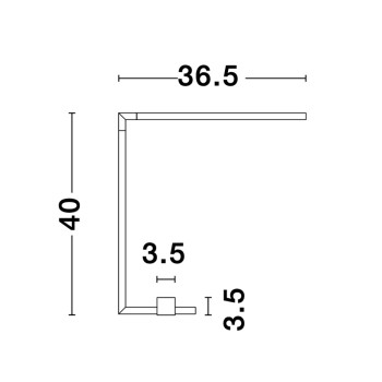 Nova Luce Raccio sárgaréz LED asztali lámpa (NL-9180725) LED 1 izzós IP20