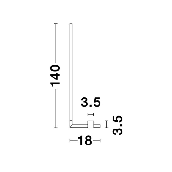 Nova Luce Raccio sárgaréz LED állólámpa (NL-9180726) LED 1 izzós IP20