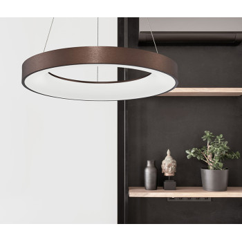 Nova Luce Rando Thin barna függesztett lámpa (NL-9453455) LED 1 izzós IP20