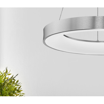 Nova Luce Rando Thin ezüst függesztett lámpa (NL-9453456) LED 1 izzós IP20