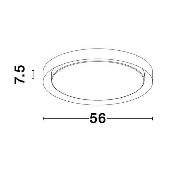 Nova Luce Troy fehér mennyezeti lámpa (NL-9053593) LED 1 izzós IP20