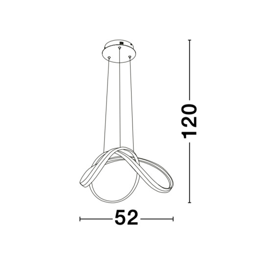 Nova Luce Truno fekete függesztett lámpa (NL-9104722) LED 1 izzós IP20