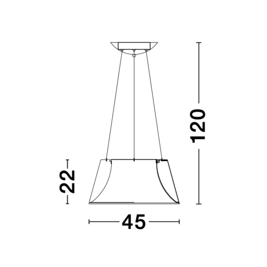 Nova Luce Volcano fekete függesztett lámpa (NL-9077881) LED 1 izzós IP20