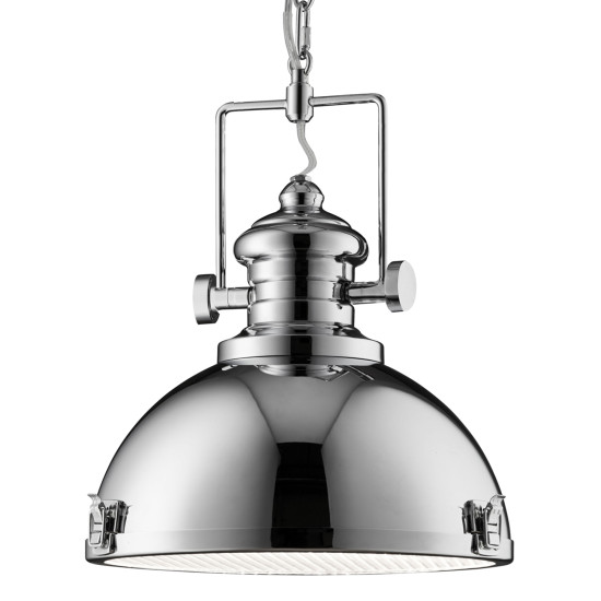 Searchlight INDUSTRIAL PENDANTS króm függesztett lámpa (SL-2297CC) E27 1 izzós