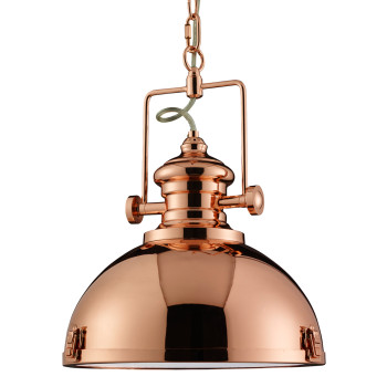 Searchlight INDUSTRIAL PENDANTS réz függesztett lámpa (SL-2297CU) E27 1 izzós