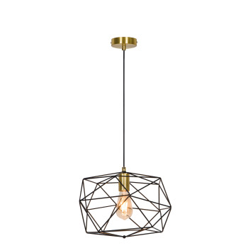 Viokef Komodo fekete függesztett lámpa (VIO-4217800) E27 1 izzós IP20