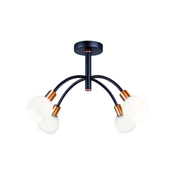 Viokef Elisa fekete mennyezeti lámpa (VIO-4215200) E14 4 izzós IP20