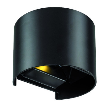 Viokef Greg fekete kültéri LED fali lámpa (VIO-4188701) LED 1 izzós IP44