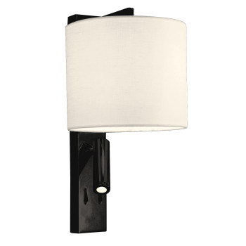 Viokef Mayor fekete fali lámpa (VIO-4229500) E27+LED 2 izzós IP20