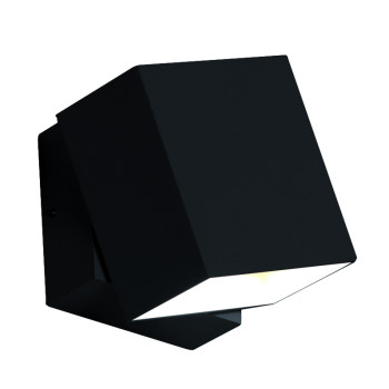 Viokef Quadro fekete kültéri LED falikar (VIO-4226300) LED 1 izzós IP54