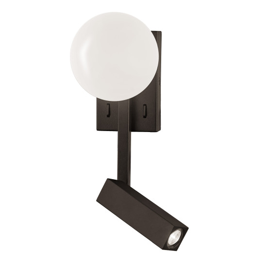 Viokef Reflect fekete LED falikar (VIO-4229000) LED 2 izzós IP20