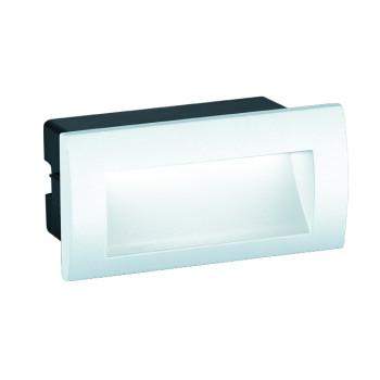 Viokef Riva fehér kültéri LED beépíthető fali lámpa  (VIO-4124901) LED 1 izzós IP65
