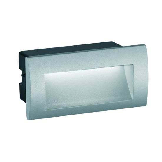 Viokef Riva szürke kültéri LED beépíthető fali lámpa  (VIO-4124900) LED 1 izzós IP65