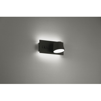 Viokef Sam fekete LED falikar (VIO-4243400) LED 2 izzós IP20