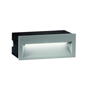 Viokef Theta szürke kültéri LED beépíthető fali lámpa  (VIO-4198900) LED 1 izzós IP65