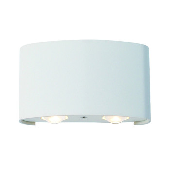 Viokef Twist fehér kültéri LED fali lámpa (VIO-4211000) LED 1 izzós IP54