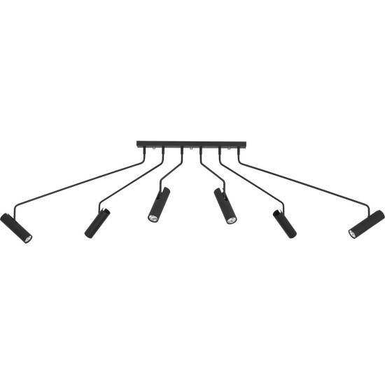 NOWODVORSKI EYE fekete mennyezeti lámpa (TL-6505) GU10 6 izzós IP20