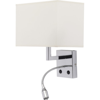 Nowodvorski HOTEL fehér fali lámpa (TL-6800) E27+LED 1 izzós IP20