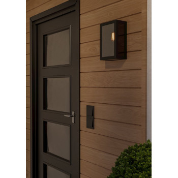 Eglo Alamonte Smoke fekete kültéri fali lámpa (EG-33627) E27 1 izzós IP44