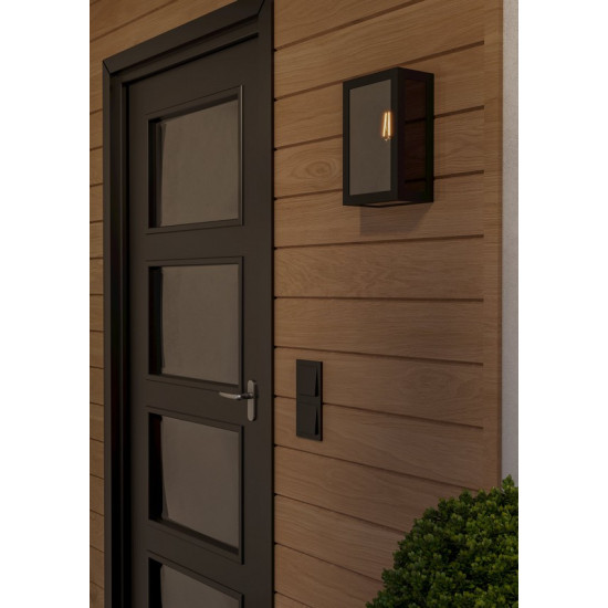 Eglo Alamonte Smoke fekete kültéri fali lámpa (EG-33627) E27 1 izzós IP44