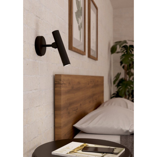 Eglo Almudaina fekete LED falikar (EG-900907) LED 1 izzós IP20