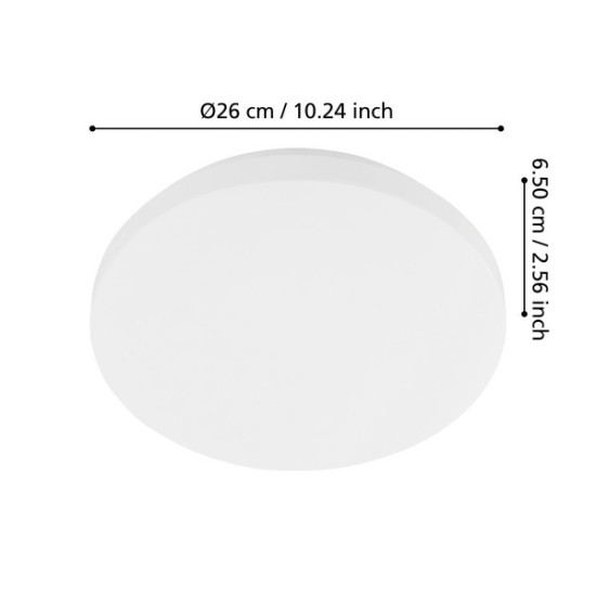 Eglo Approdo fehér LED kültéri fali/mennyezeti lámpa (EG-901524) LED 1 izzós IP54