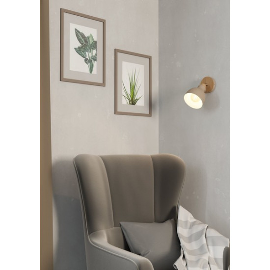 Eglo Arrecife natúr-homokszínű fali spotlámpa (EG-900711) E27 1 izzós IP20