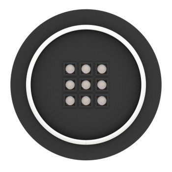 Eglo Balazote fekete LED mennyezeti lámpa (EG-901191) LED 10 izzós IP20