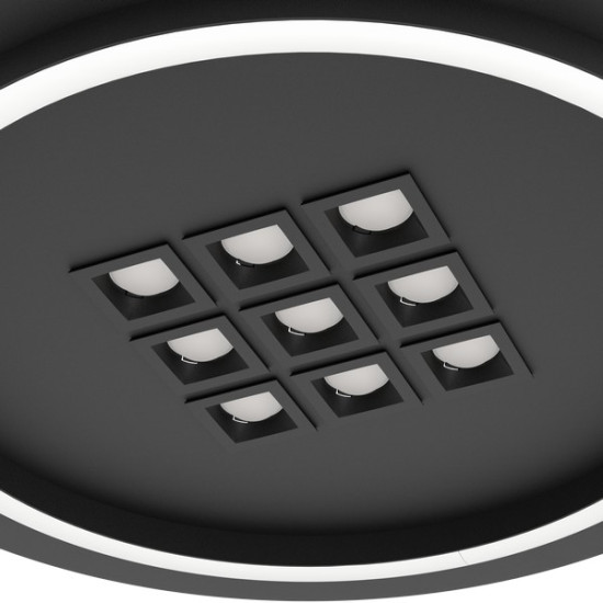 Eglo Balazote fekete LED mennyezeti lámpa (EG-901191) LED 10 izzós IP20