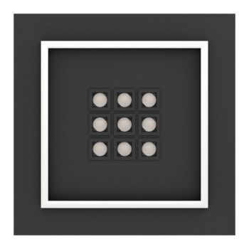 Eglo Balazote fekete LED mennyezeti lámpa (EG-901192) LED 10 izzós IP20