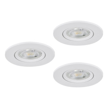 Eglo Barranco fehér LED mennyezetbe építhető lámpa (EG-902262) LED 3 izzós IP20