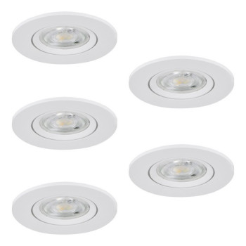 Eglo Barranco fehér LED mennyezetbe építhető lámpa (EG-902263) LED 5 izzós IP20