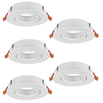 Eglo Barranco GU10 fehér beépíthető dekorációs keret szett (EG-902226) GU10 5 izzós IP20