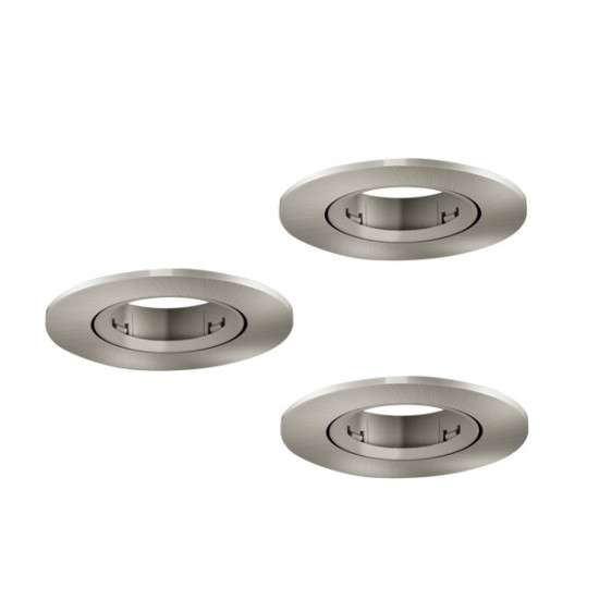 Eglo Barranco GU10 matt nikkel beépíthető dekorációs keret szett (EG-902232) GU10 3 izzós IP20