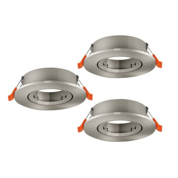 Eglo Barranco GU10 matt nikkel beépíthető dekorációs keret szett (EG-902232) GU10 3 izzós IP20