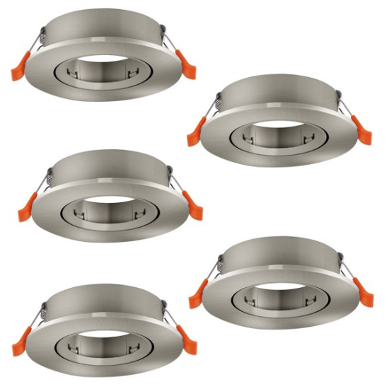 Eglo Barranco GU10 matt nikkel beépíthető dekorációs keret szett (EG-902233) GU10 5 izzós IP20