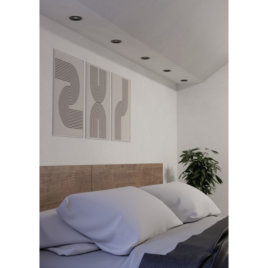 Eglo Barranco GU10 fekete mennyezetbe építhető lámpa szett (EG-902244) GU10 3 izzós IP20