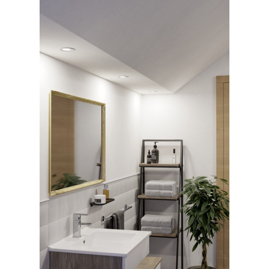 Eglo Barranco GU10 fehér fürdőszobai mennyezetbe építhető lámpa (EG-902247) GU10 1 izzós IP44