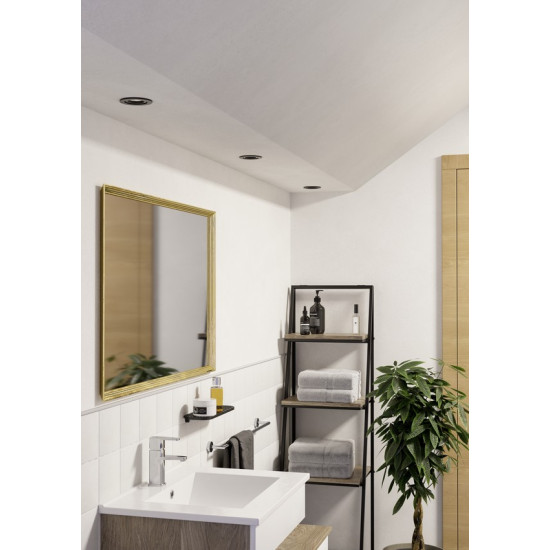 Eglo Barranco GU10 fekete fürdőszobai mennyezetbe építhető lámpa (EG-902249) GU10 1 izzós IP44