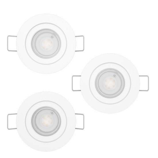 Eglo Barranco GU10 fehér mennyezetbe építhető lámpa szett (EG-902255) GU10 3 izzós IP20